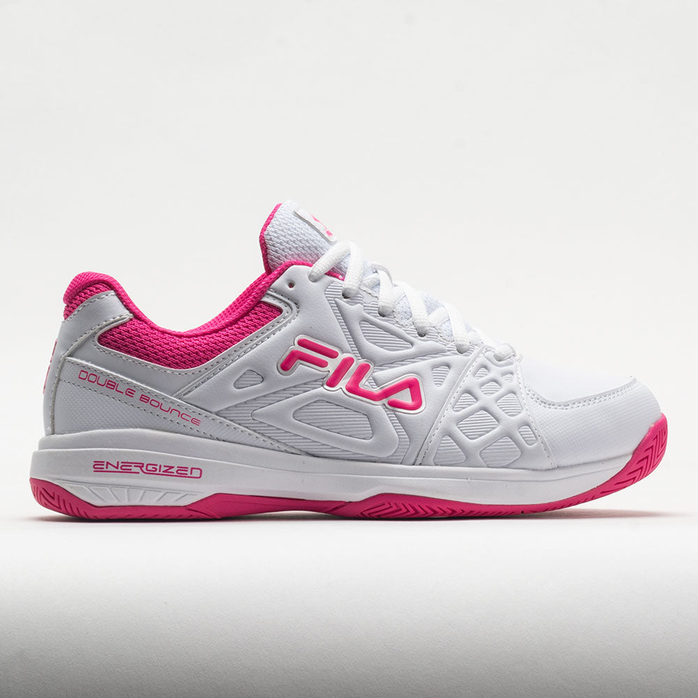 Fila Double Bounce 3 Women's  White/White/Pink Glo