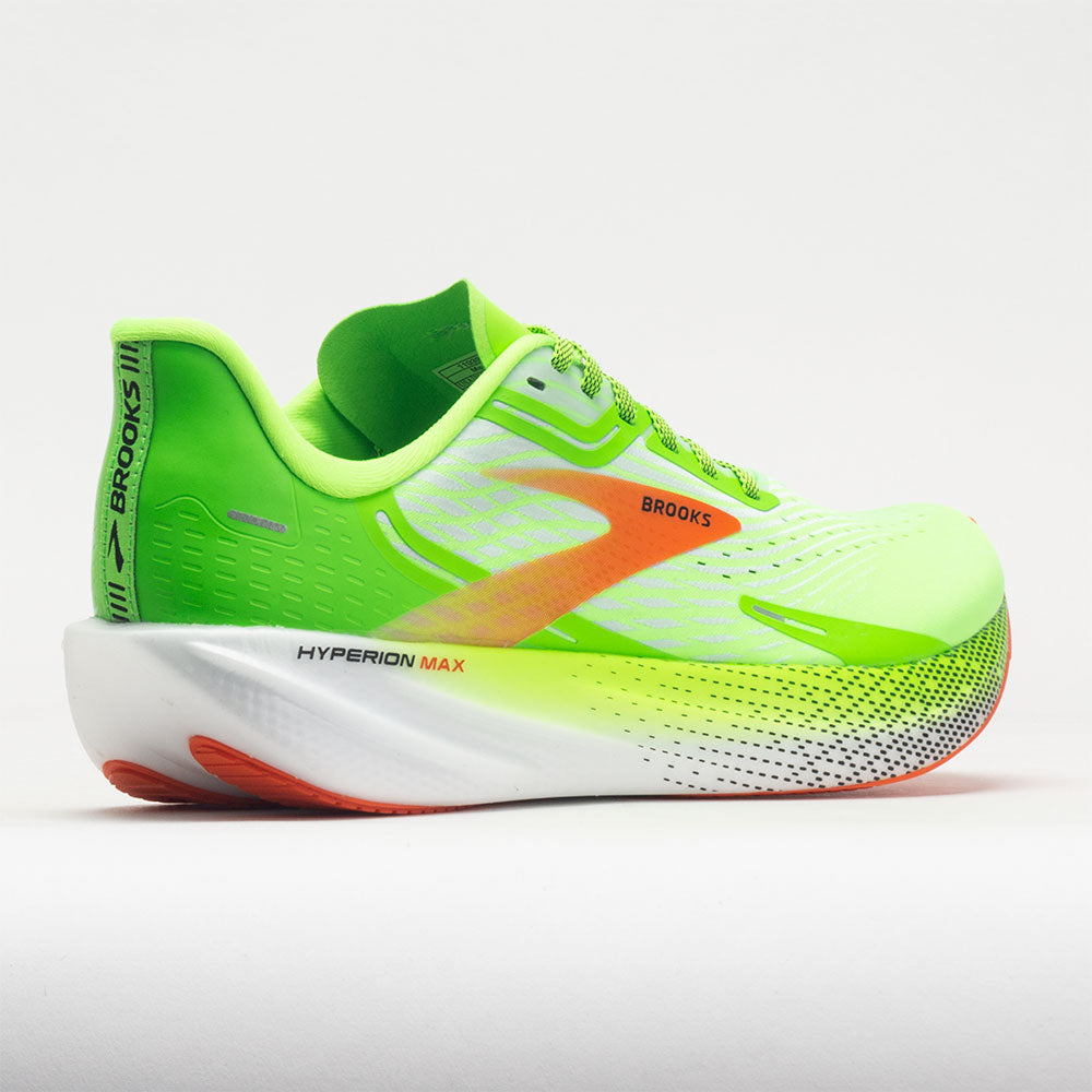 Brooks Hyperion Max Men's  Green Gecko/Red Orange/White
